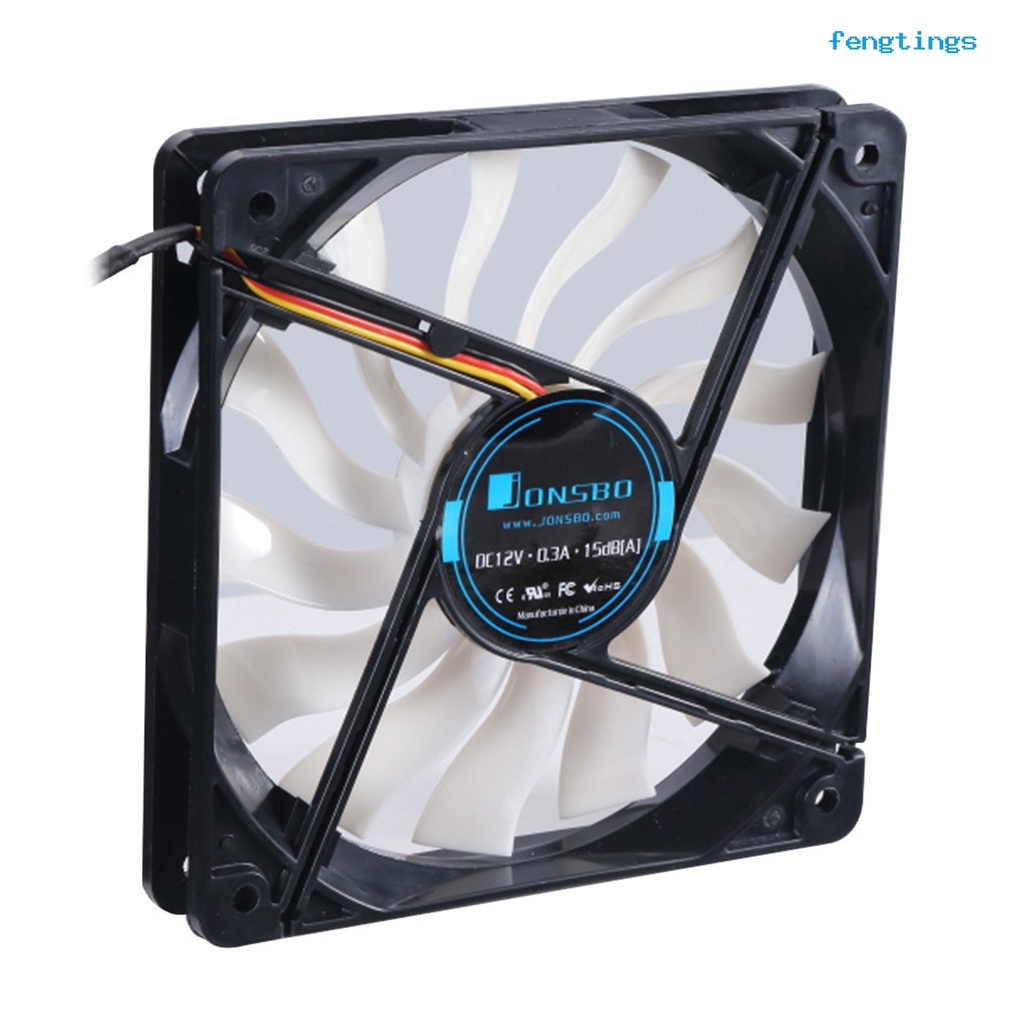 Ốp Quạt Tản Nhiệt 4-Pin 12cm Siêu Mỏng Chống Trượt Chịu Được Nhiệt Độ Gió Mạnh Dành Cho Máy Tính