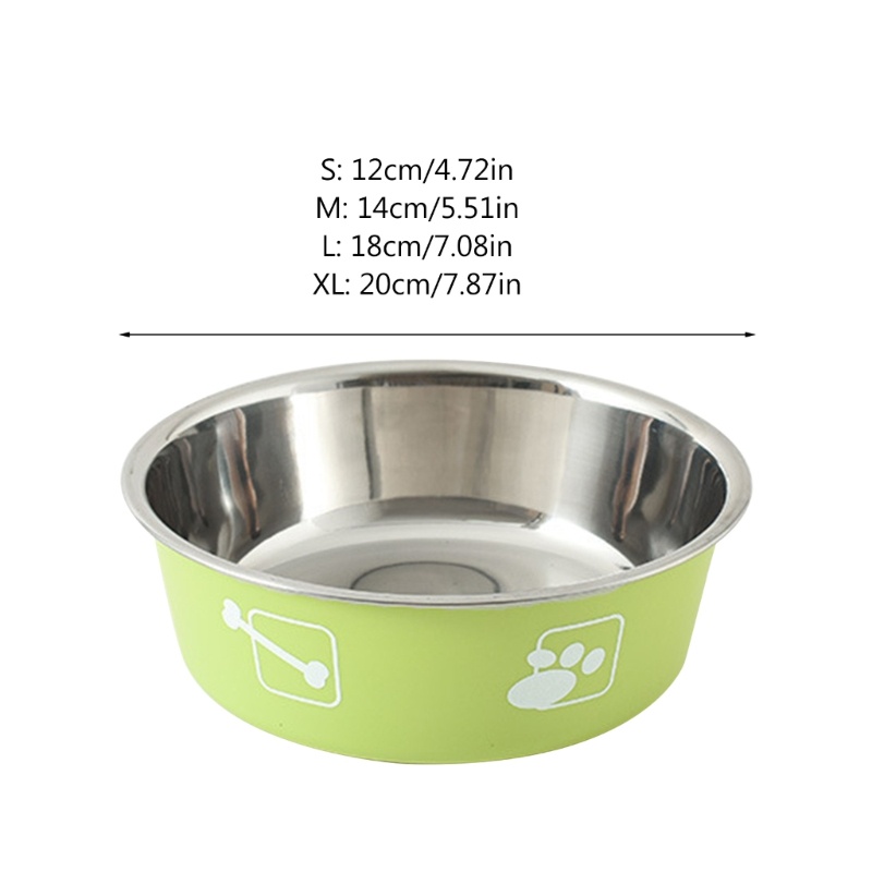 Bát Đựng Thức Ăn Bằng Thép Không Gỉ Chống Trượt Cho Thú Cưng