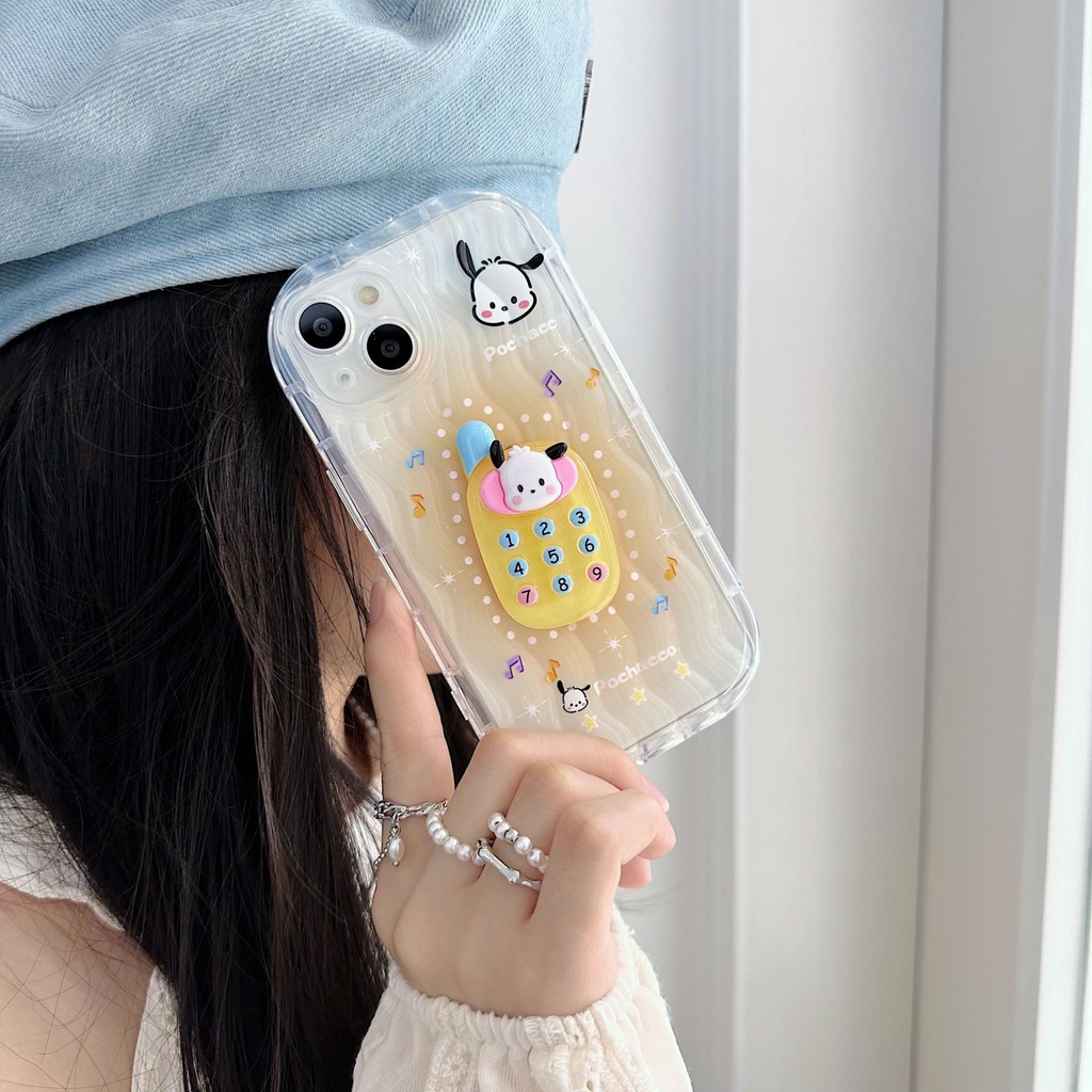 Ốp Điện Thoại Silicon TPU Mềm Trong Suốt In Họa Tiết Hoạt Hình 3D Dễ Thương Chống Sốc Cho iPhone 13 12 11 Pro Max 14 Plus