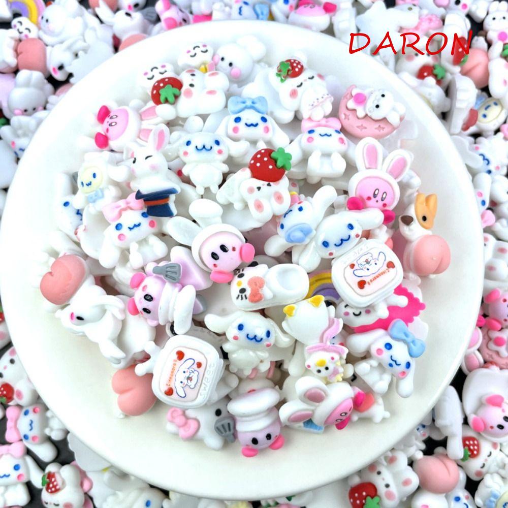 Bộ Phụ Kiện Kẹp Tóc / Thẻ Diy Bằng Resin Dễ Thương Cho Bé Gái