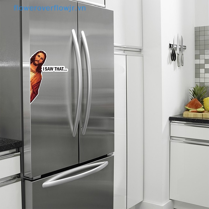 Bộ 10 Sticker Jesus I Saw That Vinyl Dán Trang Trí Xe Hơi Laptop Chống Nước