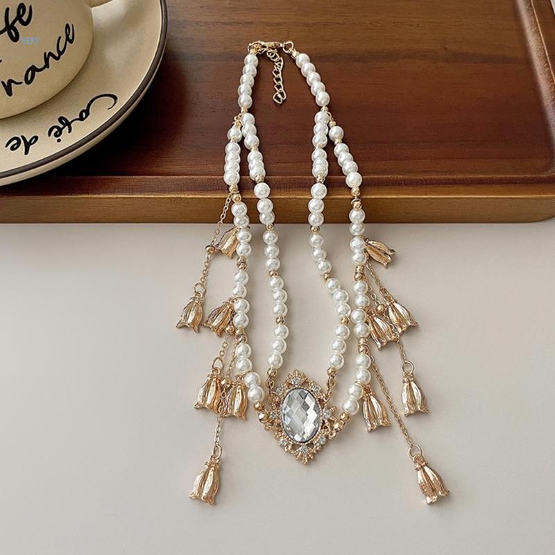 Băng Đô Cài Tóc Dạng Chuỗi Tua Rua Phong Cách Công Chúa Cho Nữ