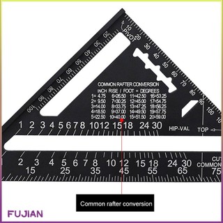 Angle Ruler Metric Aluminum Alloy Triangular Measuring Woodwork Speed Square Triangle Protractor [B/11]