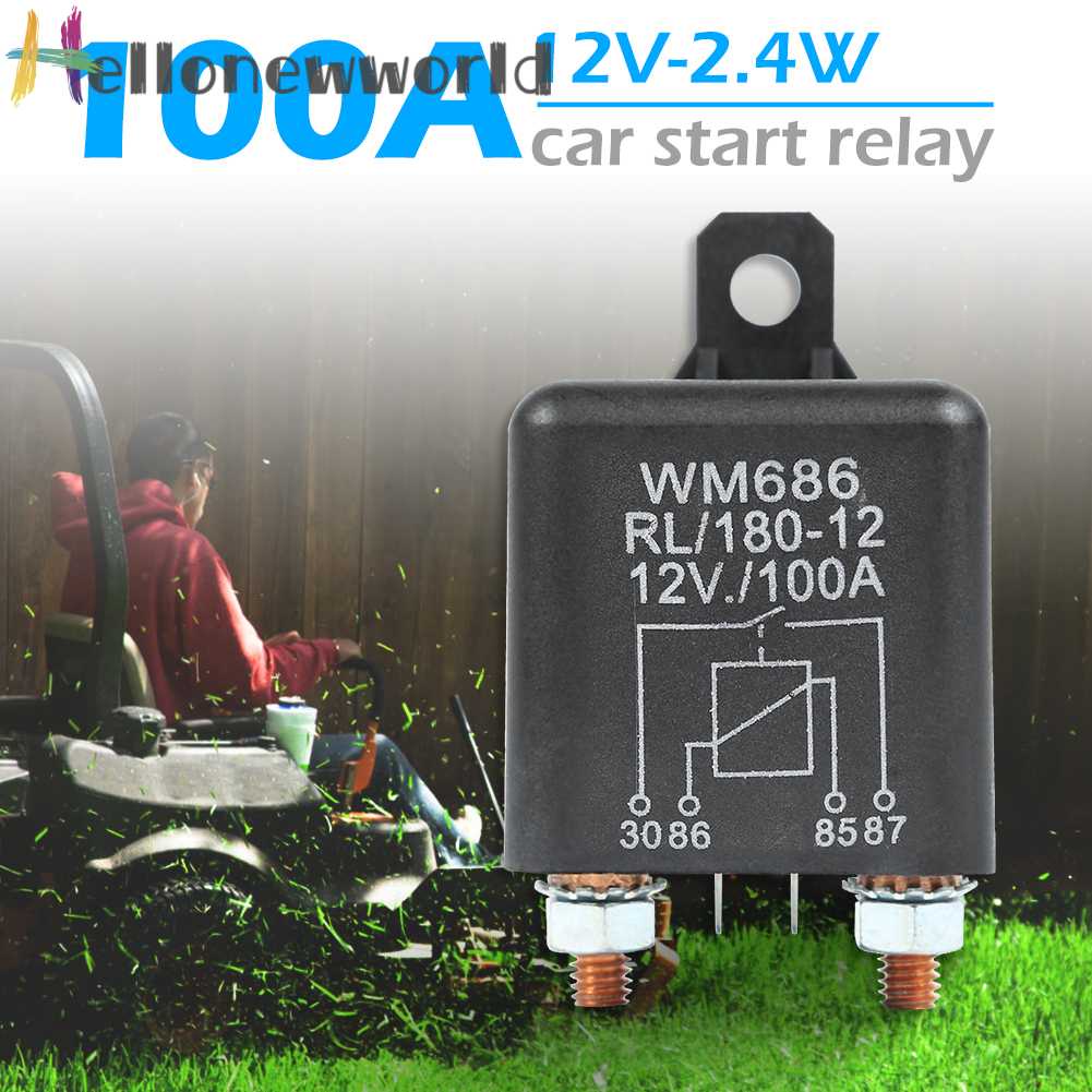 Rơ Le 12V DC 100A Chia 4 Đầu Nối Cho Xe Hơi / Tàu Thuyền