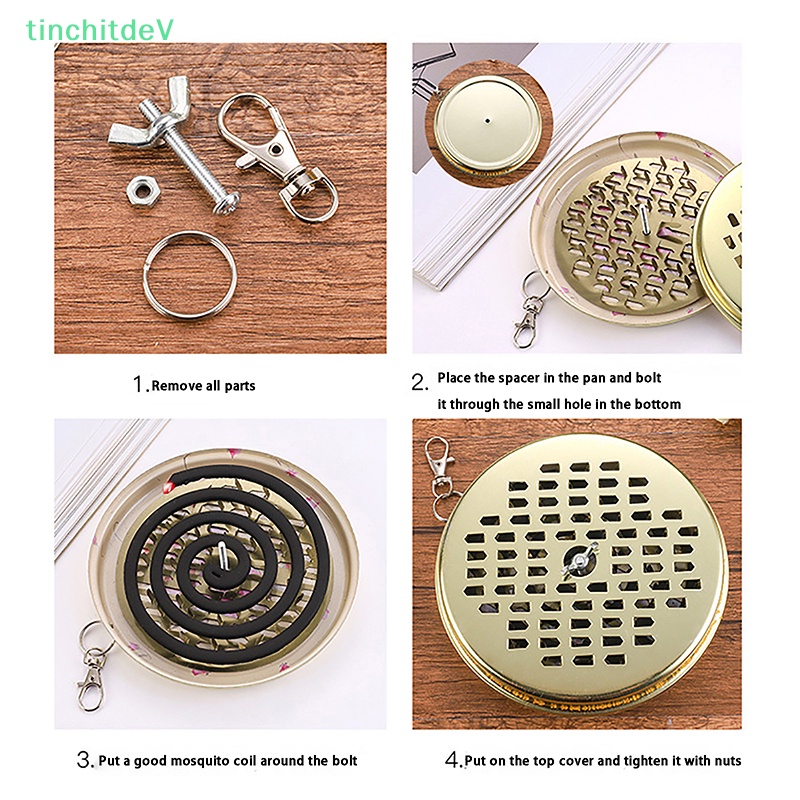 Hộp Đựng Nhang Muỗi / Côn Trùng Thiết Kế Nhỏ Gọn Tiện Dụng Mang Theo Cắm Trại