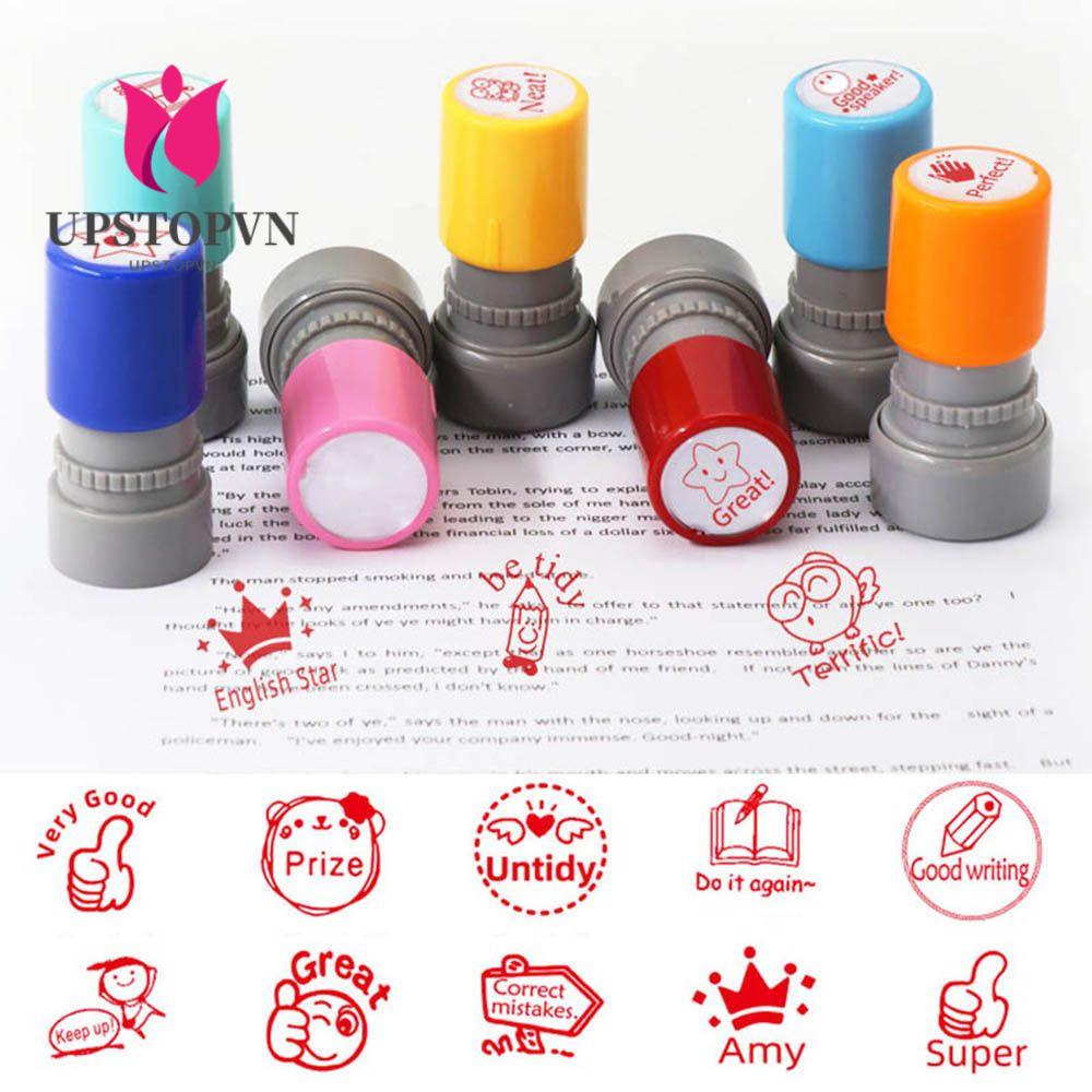 Con Dấu In Họa Tiết Hoạt Hình Tự Dính Trang Trí Đồ Chơi Cho Bé