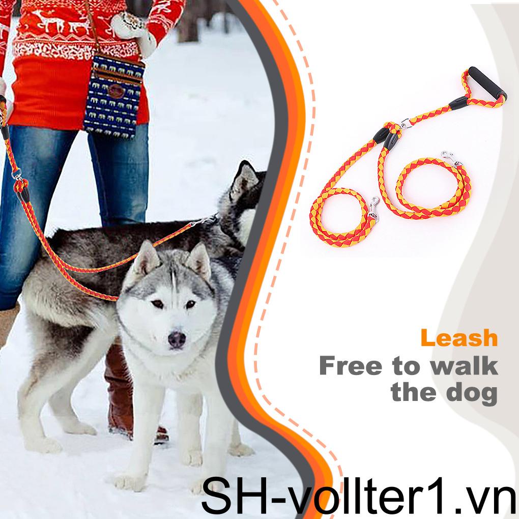 Dây Dắt Thú Cưng Đi Dạo 1 25m Chất Liệu Nylon Với Tay Cầm Xốp Mềm