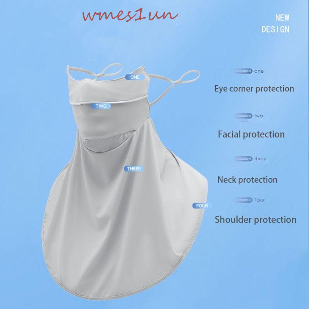 Vỏ Bọc Bảo Vệ Cổ Chống Nắng Và Tia UV Bằng Lụa Lạnh WMES15H Màu Trơn Cho Nam Và Nữ