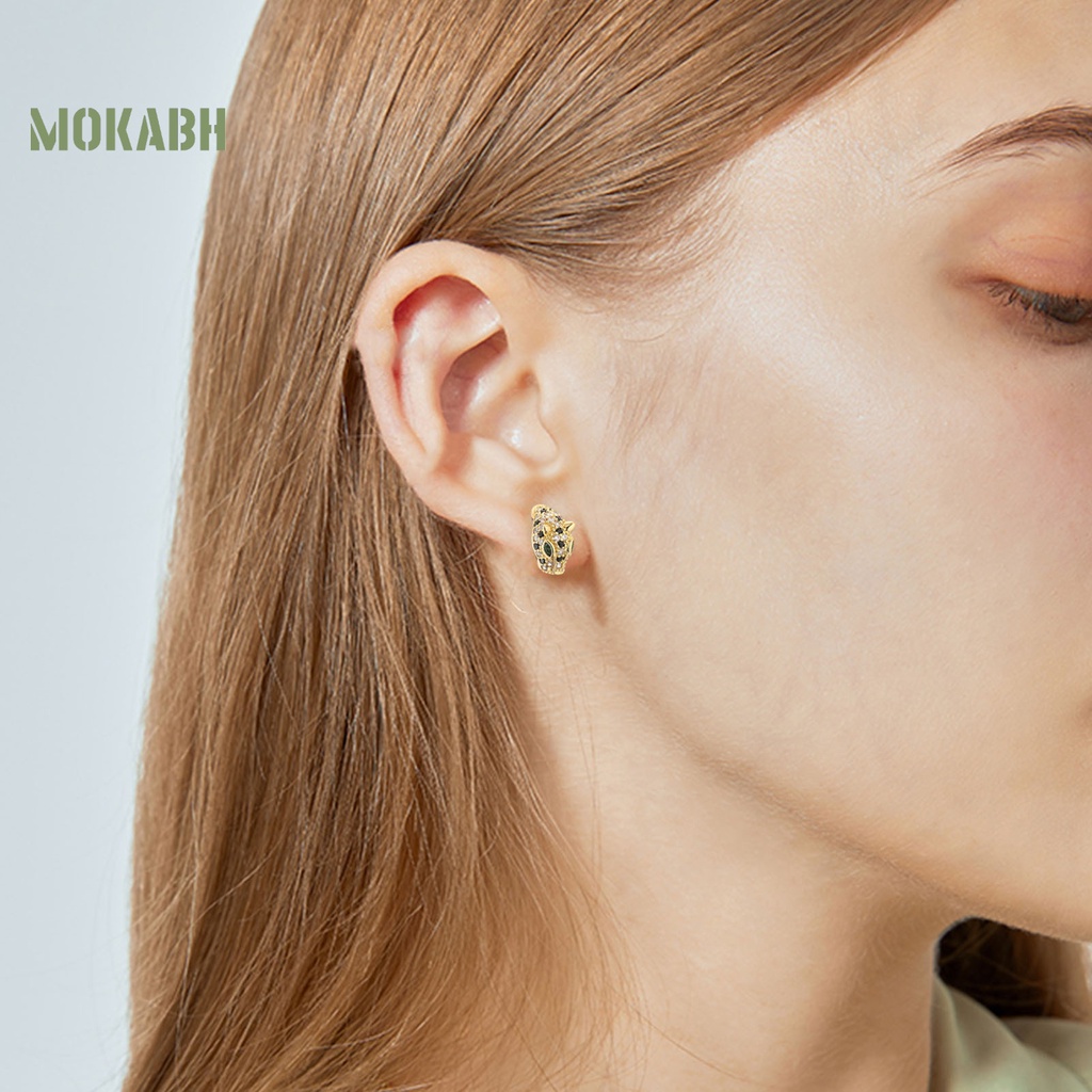 [Mới] Set 2 Khuyên Tai Đính Đá Zircon Vàng Lấp Lánh Chống Oxy Hóa Phong Cách Âu Mỹ Cho Nữ