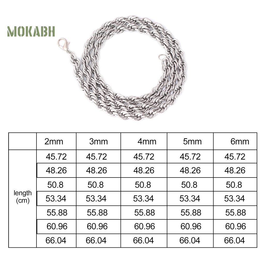 Vòng cổ Mạ Điện Nhiều Kích Cỡ Thời Trang Cho Nam