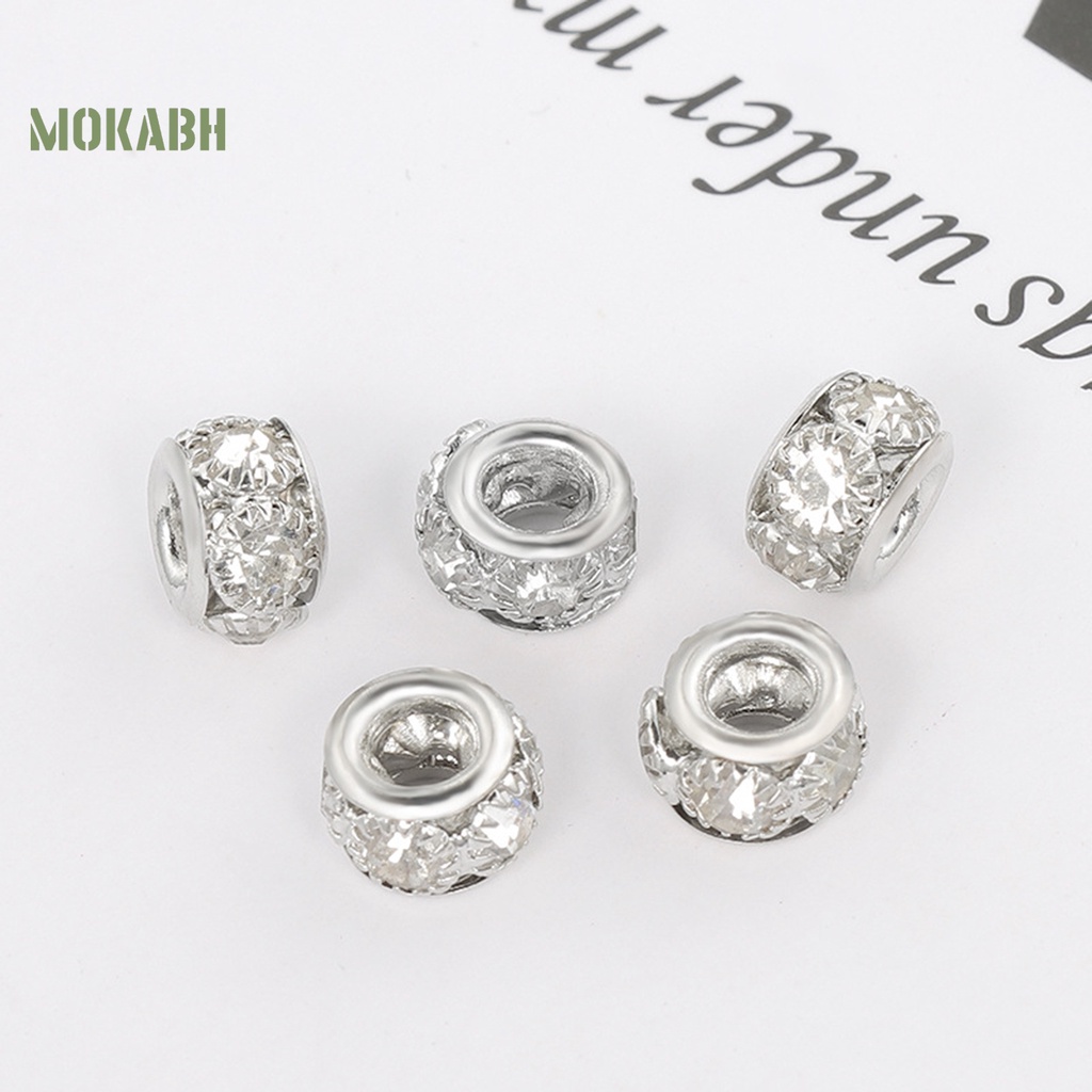 Set 6 Viên Kim Cương Giả 8mm Bằng Đồng 8mm Tự Làm Trang Sức