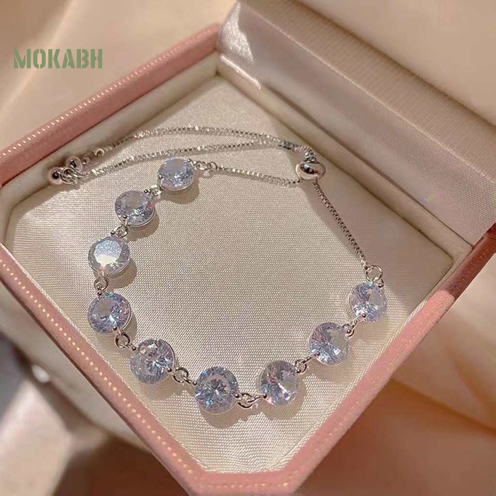 Vòng Đeo Tay Đính Đá Zircon Thời Trang Dành Cho Nữ