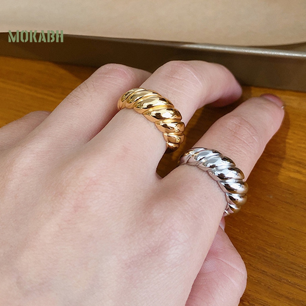 [Mới] Nhẫn Hở Điều Chỉnh Được Không Phai Phong Cách Pháp Cổ Điển Cá Tính Trang Sức Cho Nữ