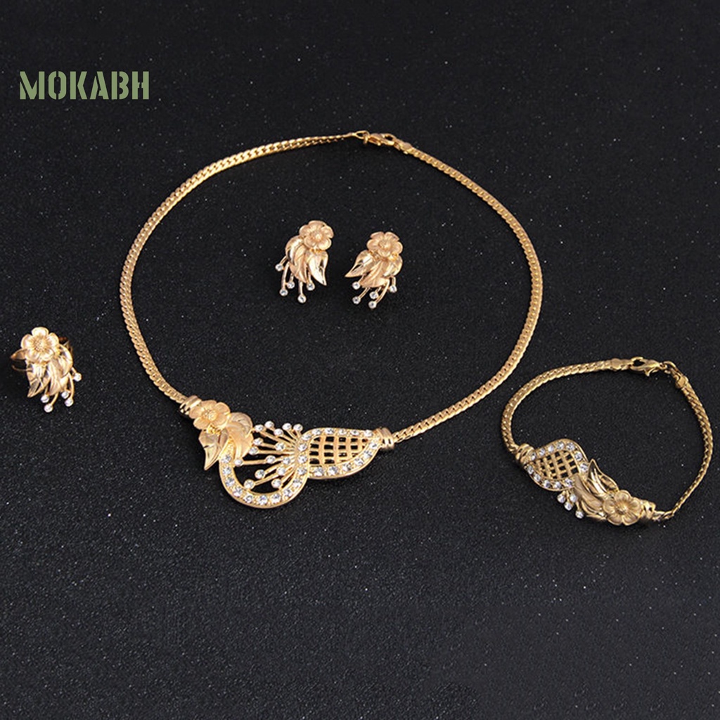 Bộ Bông Tai Bằng Hợp Kim Thiết Kế Tinh Tế Sang Trọng Cho Đám Cưới