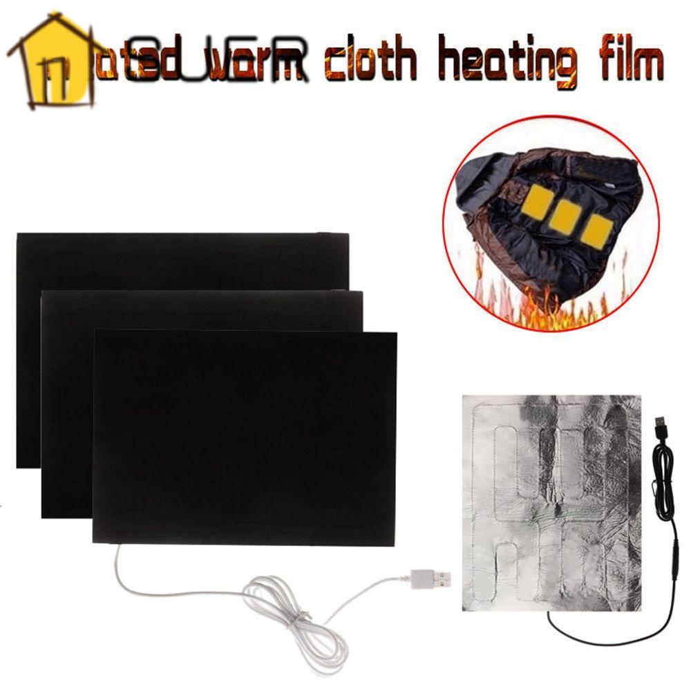 Miếng Đệm Sưởi Ấm USB 2 Kích Thước 5V Bằng Sợi Carbon Dùng Trong Mùa Đông