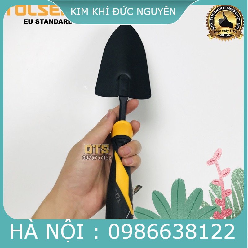 Bay lưỡi rộng làm đất trồng cây, làm vườn cao cấp TOLSEN 330mm - Tiêu chuẩn xuất Châu Âu (Xẻng xúc đất) cao cấp