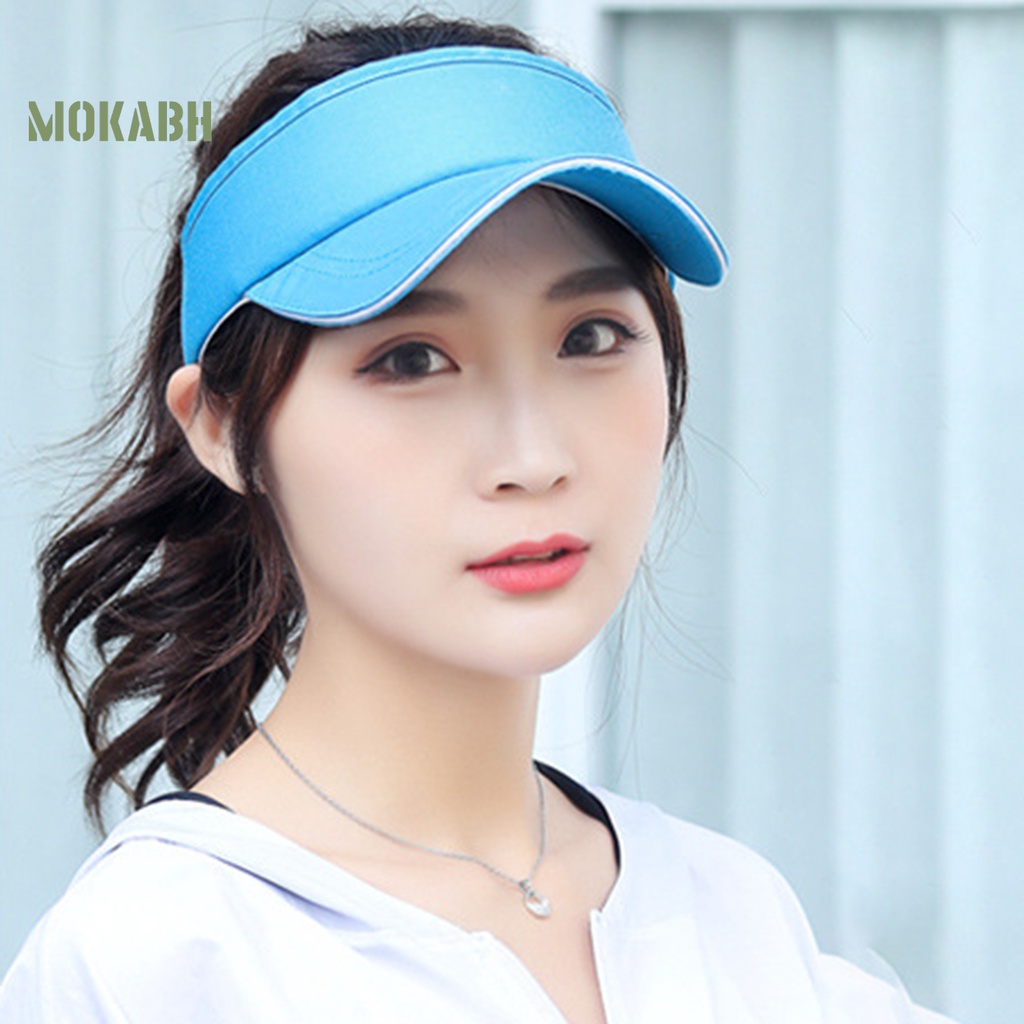 Mũ Tennis Thể Thao Hở Chóp Màu Trơn Điều Chỉnh Được Kích Thước Thời Trang Unisex