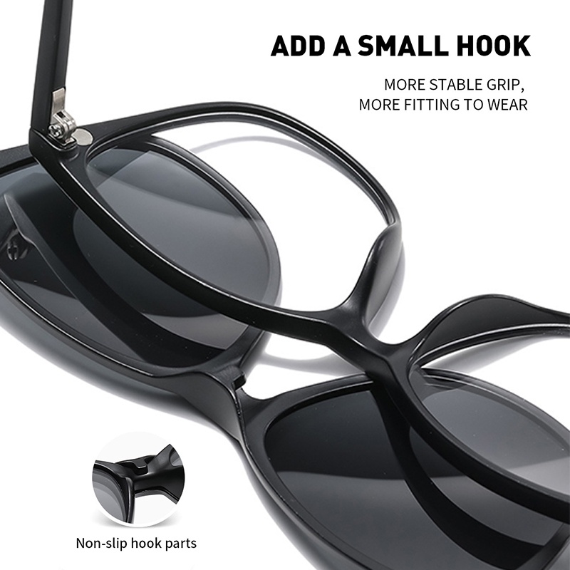 VIENDO Kính Mát Mắt Mèo Dạng Kẹp 2 Trong 1 Chống Tia UV400 Thời Trang Cho Nam Và Nữ Thích hợp cho đi xe đạp/ngoài trời/thể thao/lái(có thể cắt cận thị ống kính)