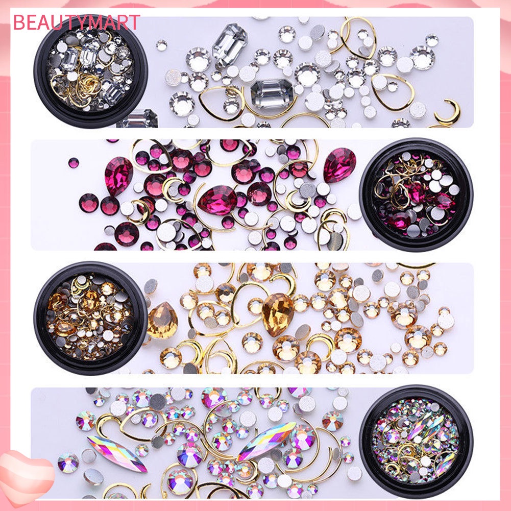 Hộp Phụ Kiện Trang Trí Móng Nghệ Thuật Bằng Hợp Kim 3D