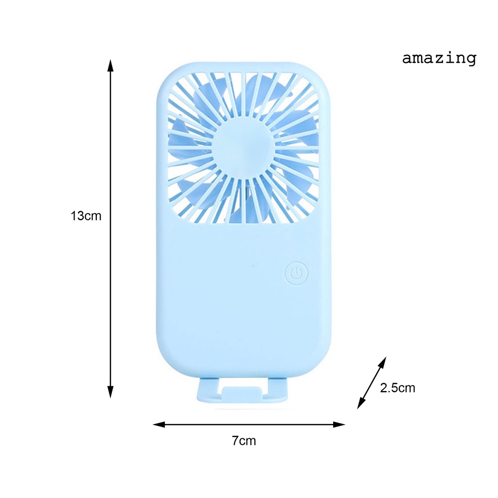 Quạt USB Mini Cầm Tay Có Giá Đỡ Điện Thoại Tiếng Ồn Thấp Dễ Thương Tùy Chỉnh Tiện Dụng