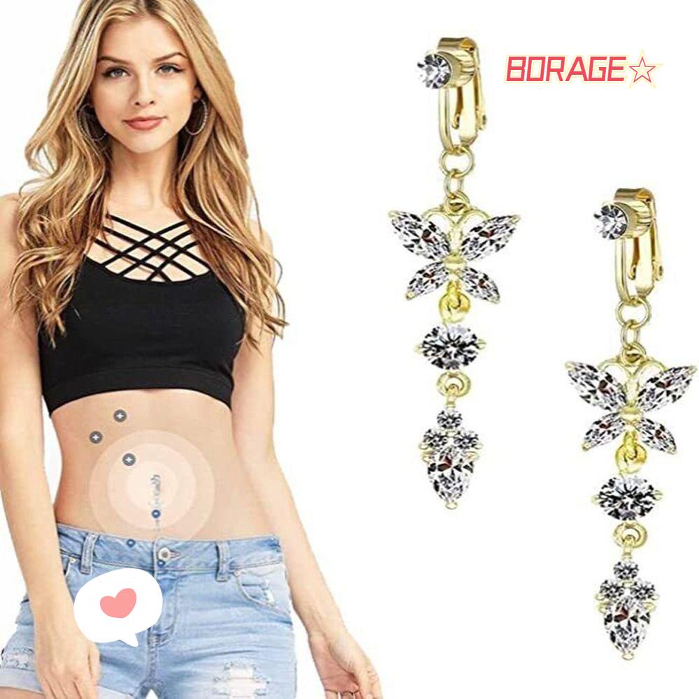 Khuyên RốN HìNh BướM ĐíNh Đá Xinh XắN