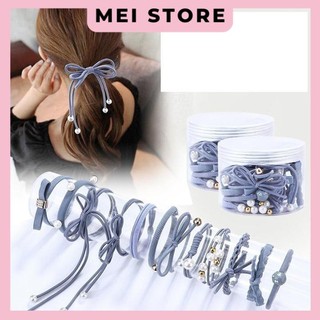 Hộp 12 dây cột tóc Hàn Quốc