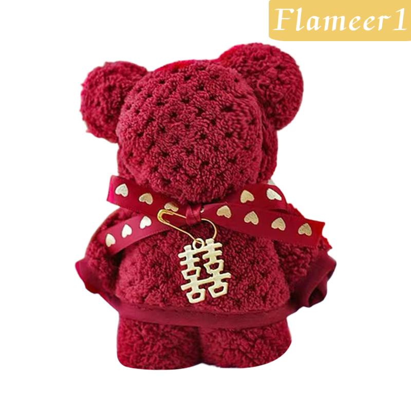 1 Khăn Lau Bếp / Nhà Tắm Hình Chú Gấu Đáng Yêu Dùng Làm Quà Tặng Valentine