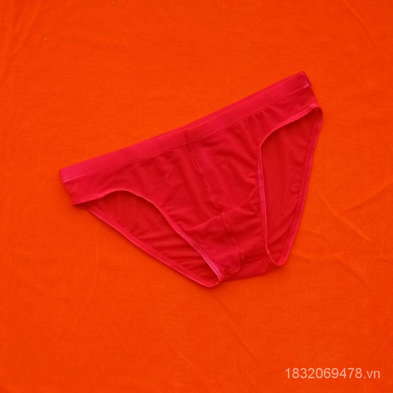 Quần Lót Lưới Trong Suốt Lưng Thấp Co Giãn Thoáng Khí Thời Trang Mùa Hè Cho Nam Giới