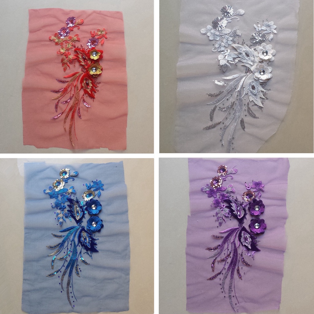 1 Miếng Dán Trang Trí Quần Áo Hình Kim Cương Giả 20 * 40cm DIY