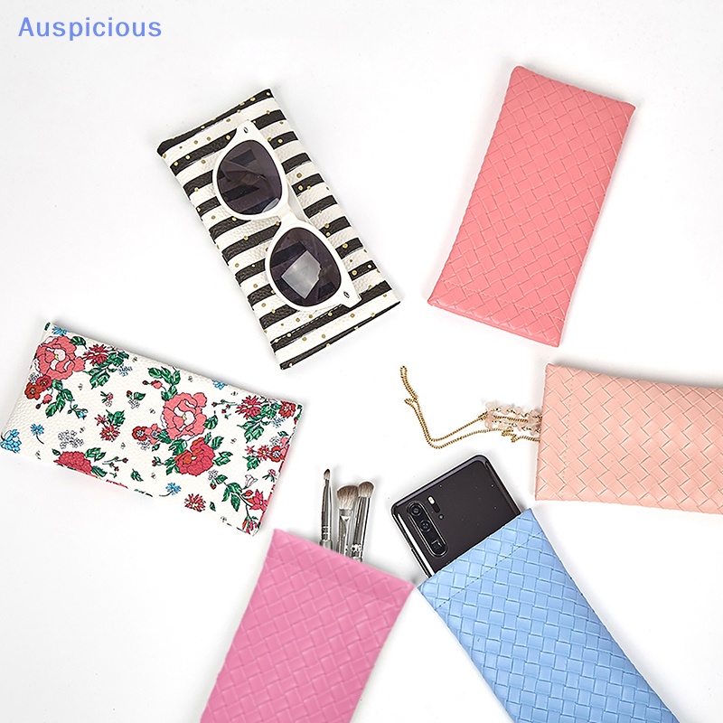 Túi Da PU Đựng Mắt Kính Mở Tự Động Chống Trầy Chống Mòn Ốp