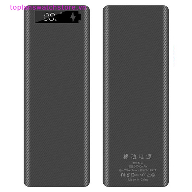 Hộp Sạc Hai Cổng USB DIY Có Màn Hình LCD 10x18650 Vn