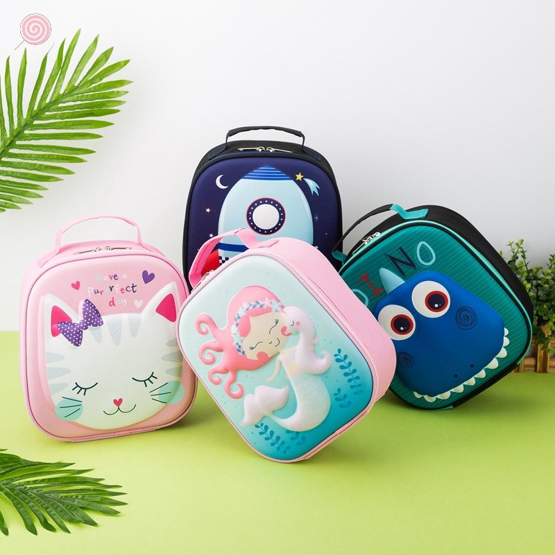 Túi Đựng Cơm Trưa Hình Nàng Tiên Cá Hoạt Hình Xinh Xắn HSU