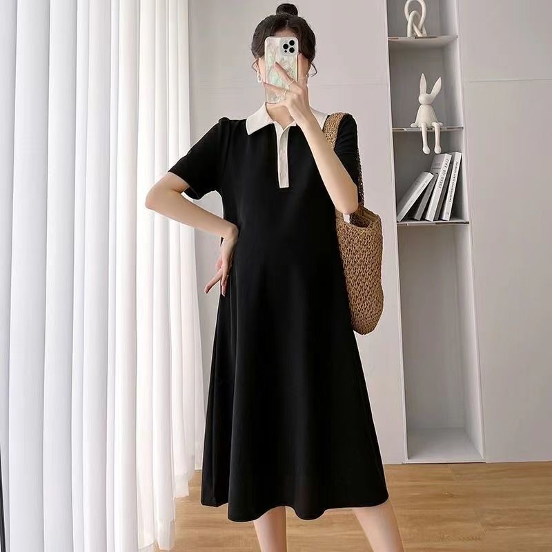 YHTN váy bầu bigsize Thời trang xinh dễ thương váy bầu mùa hè đầm bầu