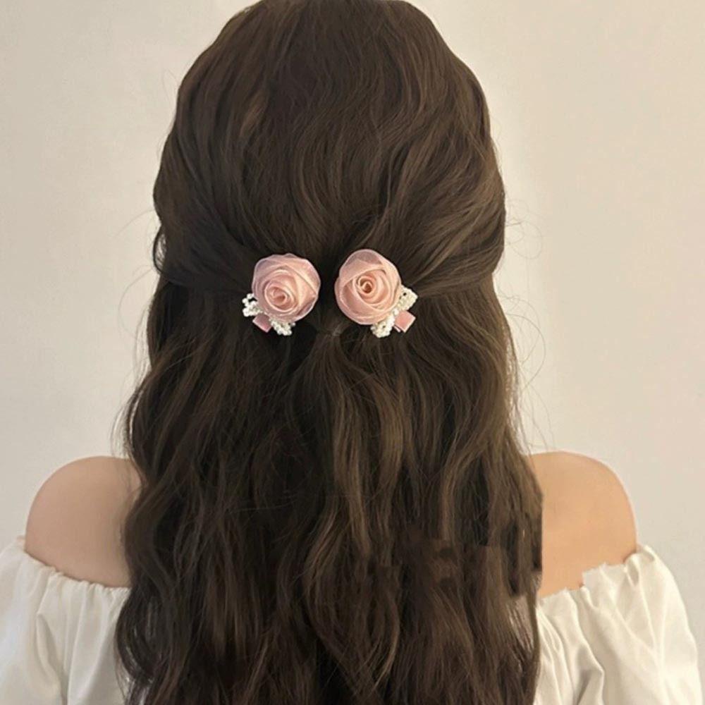 Kẹp Tóc Hình Nơ Hoa VANES1 Thời Trang Cho Nữ