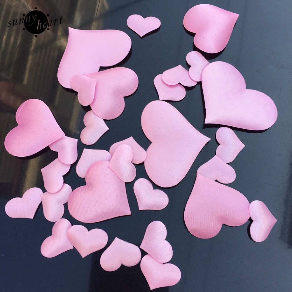 Set 100 Miếng Giấy Hình Trái Tim Lấp Lánh Dùng Để Trang Trí Tiệc Cưới