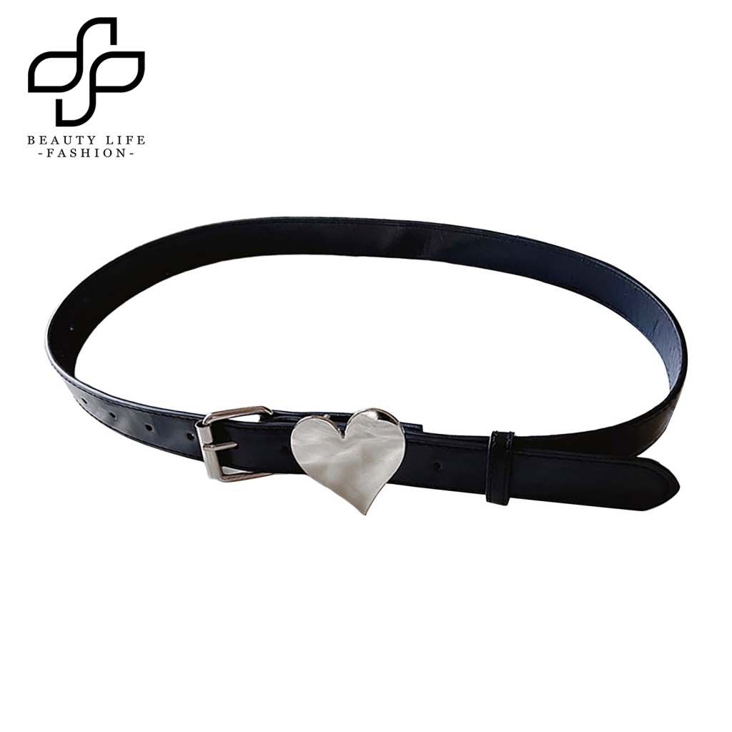 Thắt Lưng Da Giả Khóa Trái Tim Thoải Mái Chống Vỡ Dễ Điều Chỉnh Thời Trang Cho Nữ