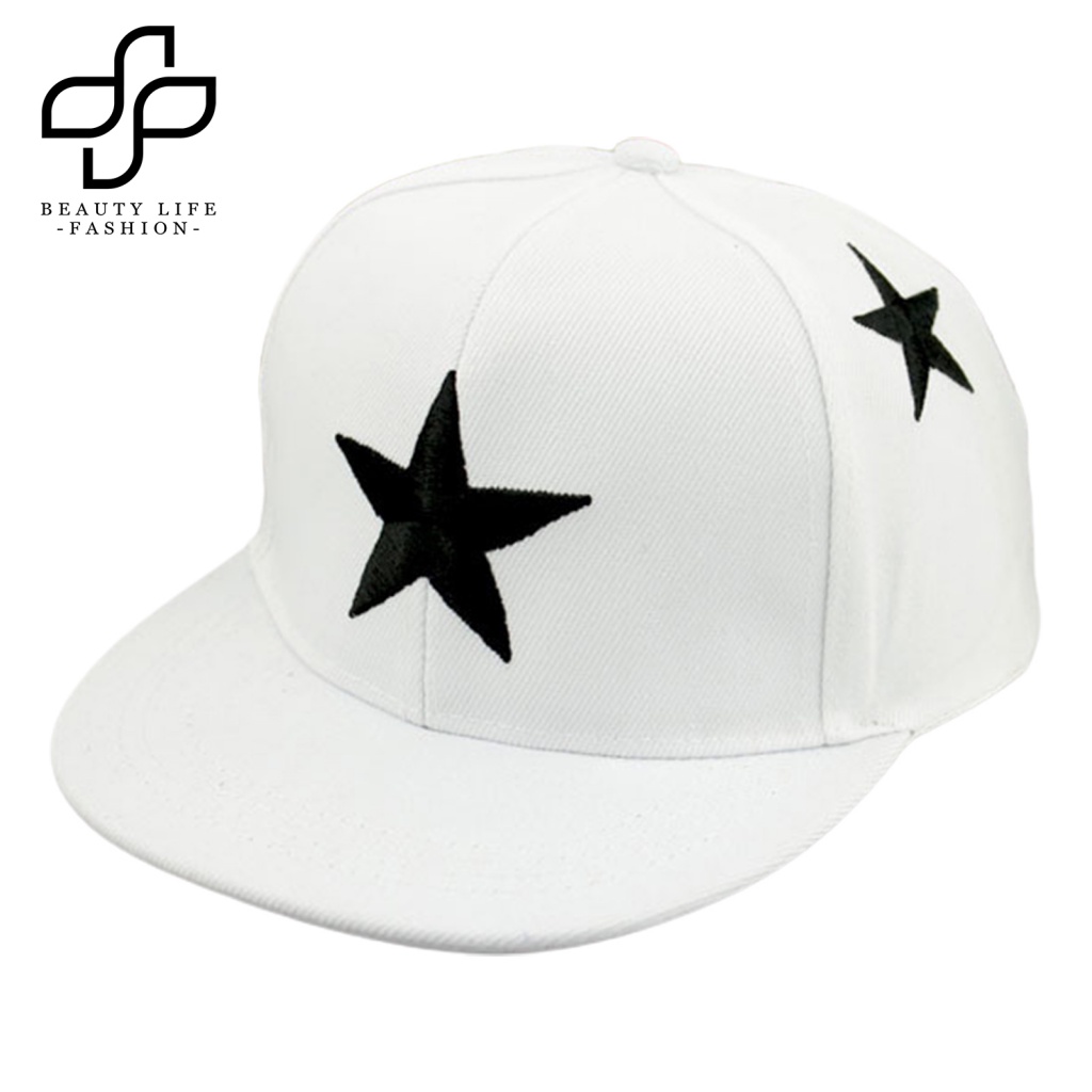 Mũ Lưỡi Trai Thêu Hình Ngôi Sao Năm Cánh Thời Trang Cho Bé 3-8 Tuổi
