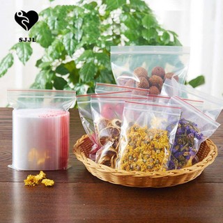 SJJL Set 100 túi khóa kéo đựng thực phẩm tiện lợi cho nhà bếp
