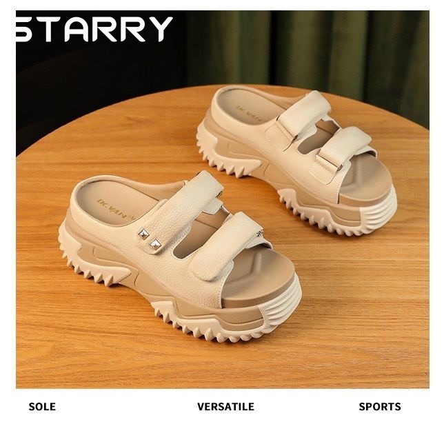 STARRY dép sandal nữ dép quai hậu nữ dép nữ đế cao dép bánh mì 2023NEW 060514
