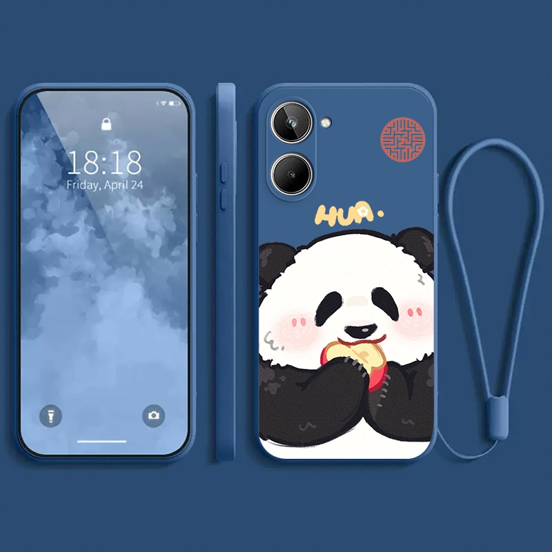 Ốp lưng REALME 10 PRO 5G REALME 10 PRO + 5G REALME 10 4G Ốp điện thoại dẻo Gấu trúc mắn