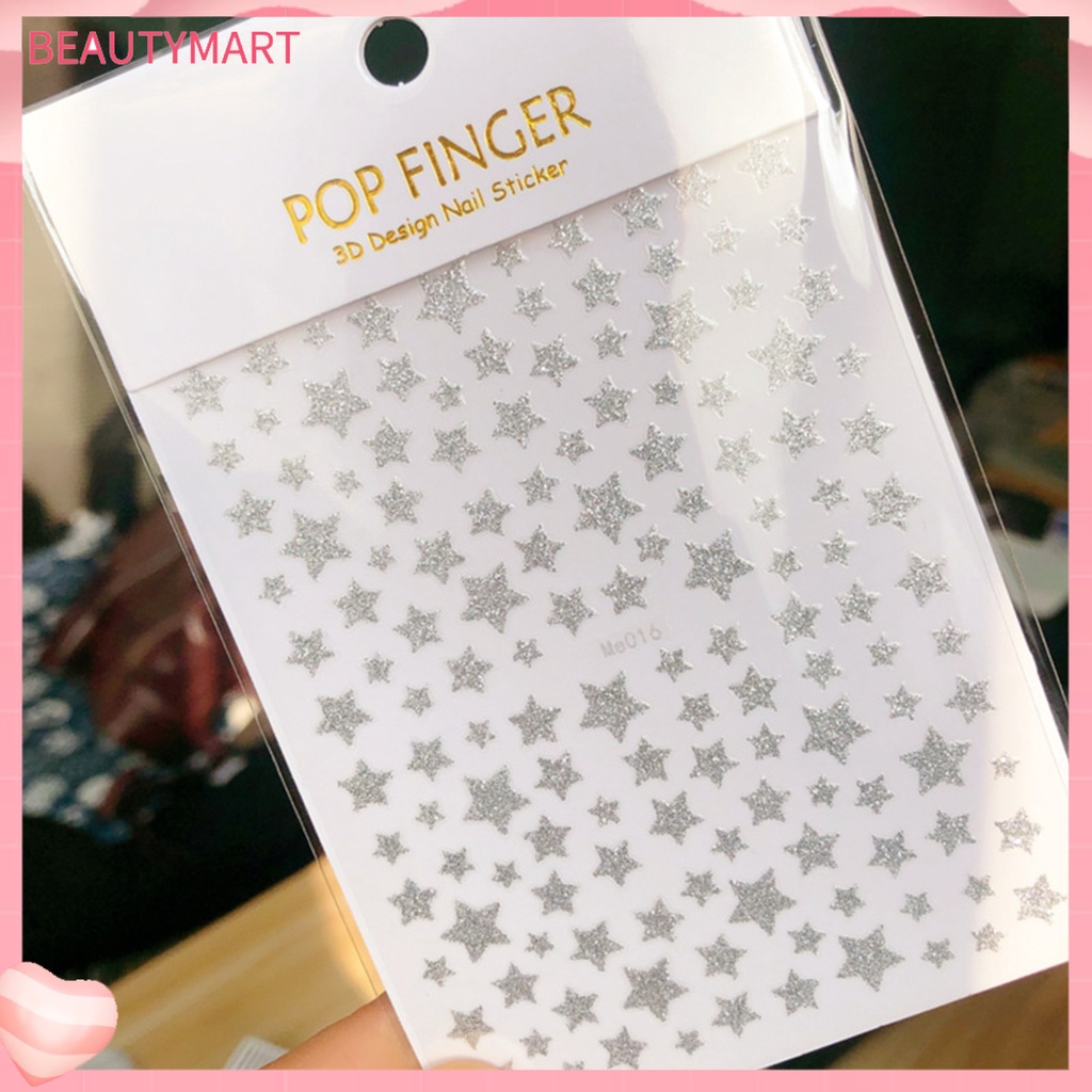 Miếng Dán Trang Trí Móng Tay Lấp Lánh Siêu Mỏng Không Phai Màu Dành Cho Nữ
