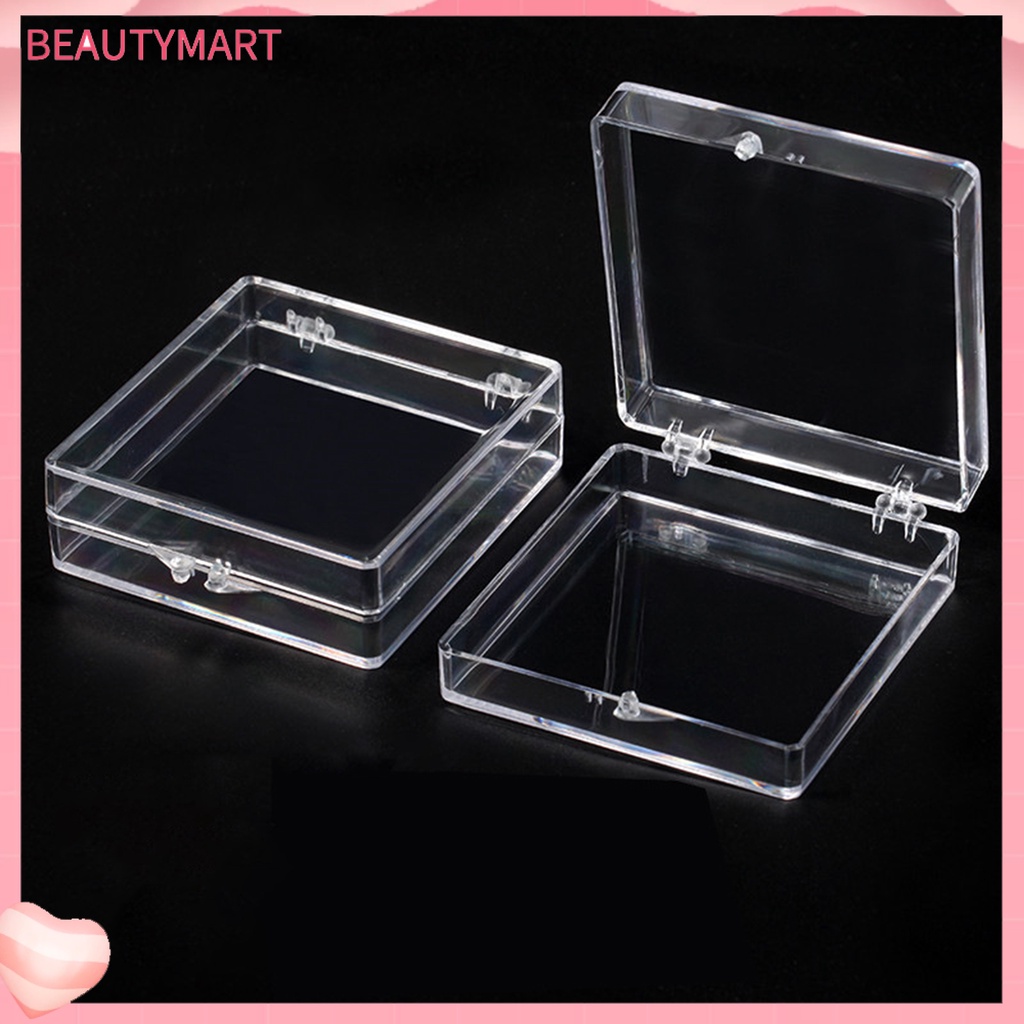 Hộp Đựng Vật Liệu Làm Móng Tay Trong Suốt Cạnh Tròn Sức Chứa Lớn Bền Bỉ