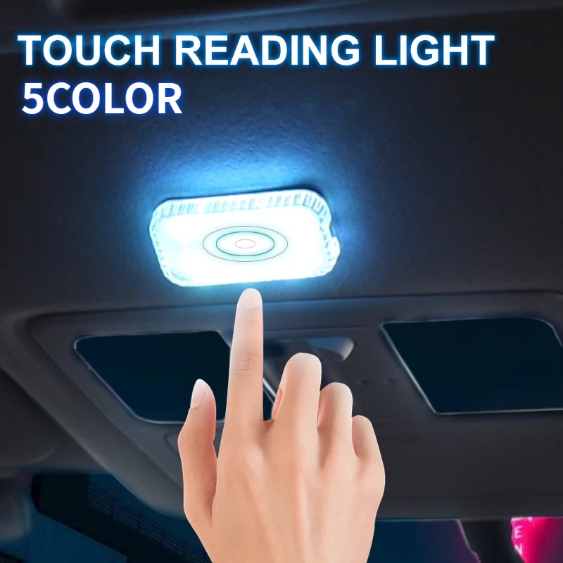 Đèn LED Không Dây Cảm Ứng Gắn Trần Xe Hơi / Cửa Đọc Sách Tiện Dụng