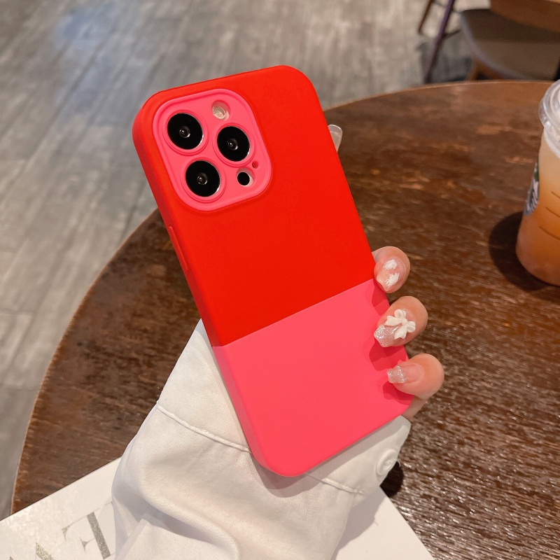 Ốp Điện Thoại Silicon Chống Sốc Không Để Lại Dấu Vân Tay Cho iPhone 14 13 12 11 Pro Max 14 Plus