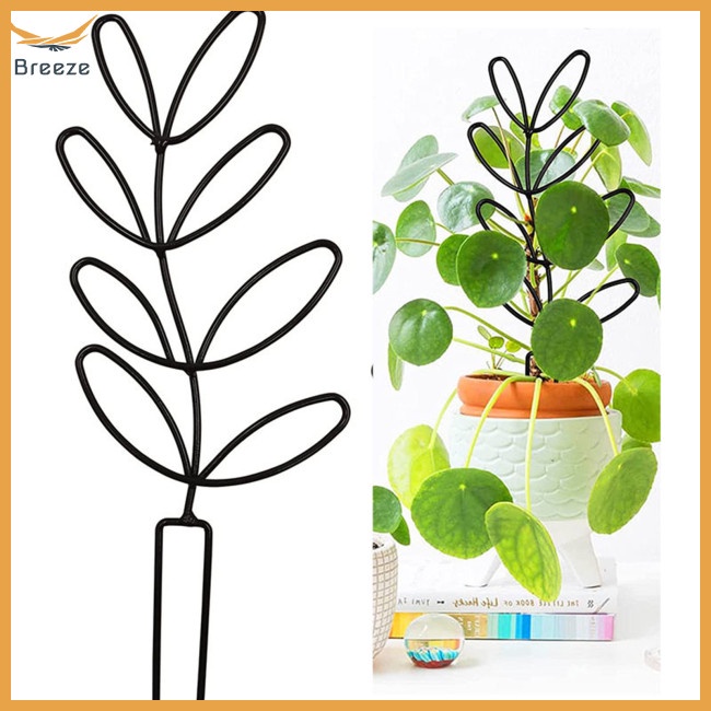 Set 4 Khung Hỗ Trợ Trồng Cây Dây Leo Trong Nhà Hình Chiếc Lá Dễ Thương