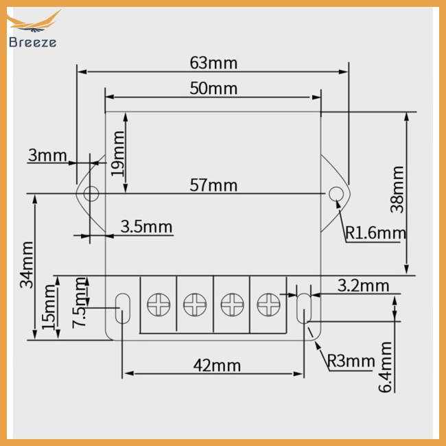 Bộ Điều Chỉnh Điện Áp 12-24v Sang 5v5a Ip68 Bằng Hợp Kim Nhôm Chống Thấm Nước dc
