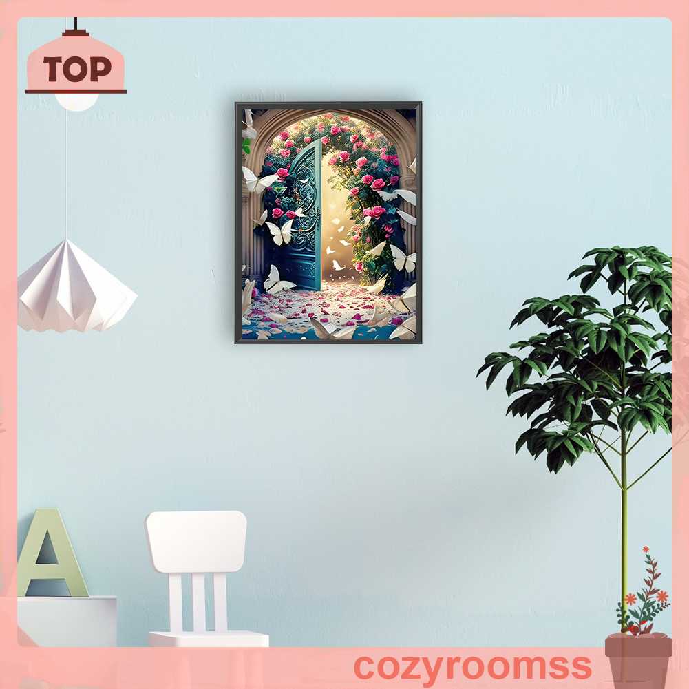 Tranh Đính Đá Kim Cương Toàn Bộ 5D DIY Hình Vẽ Vườn Hoa