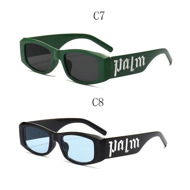 Kính Mát Gọng Tím In Chữ Phong Cách hip hop Thời Trang Cao Cấp Cho Nữ