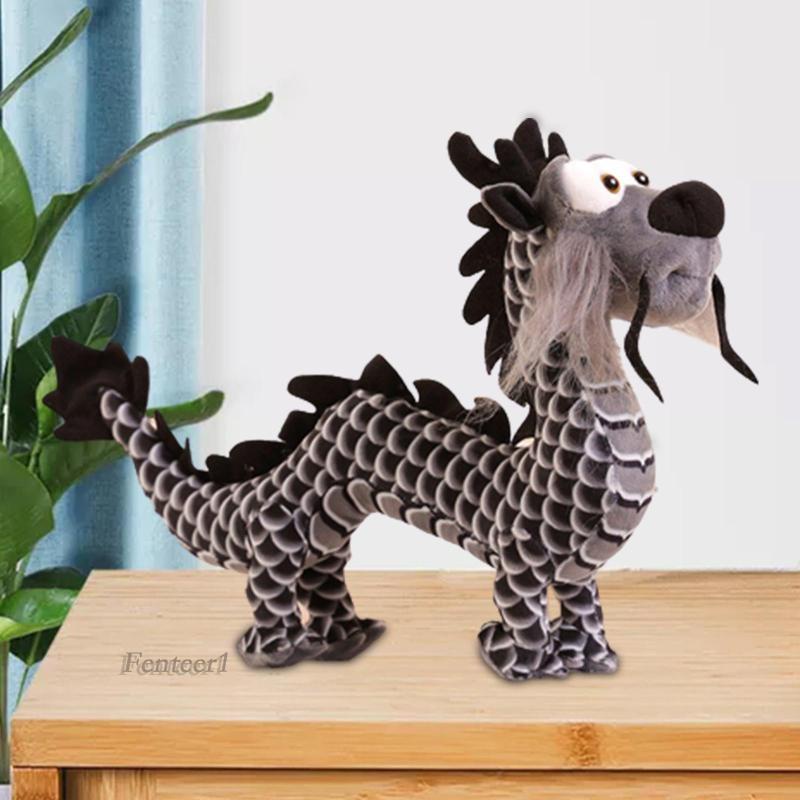 [Fenteer1] Đồ Chơi Thú Nhồi Bông Hình Con Rồng Dễ Thương Phong Cách Trung Hoa Trang Trí Phòng Ngủ Năm Mới
