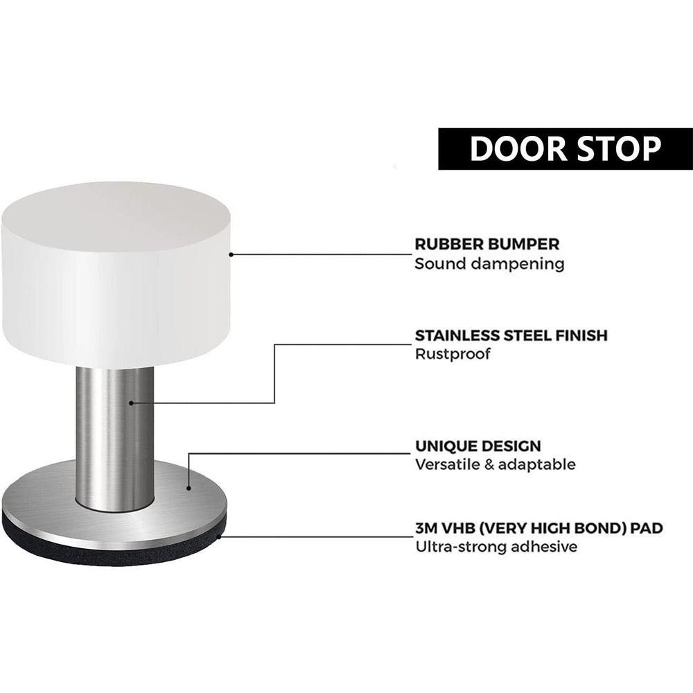 Giá Đỡ Chặn Cửa Tự Dính Không Cần Đục Lỗ 24 Cái
